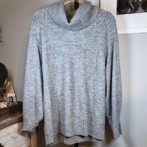 Banana Republic Heather Gray Turtleneck Sweater